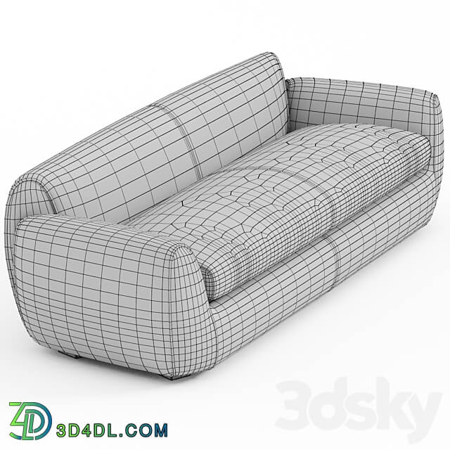 EPÒNIMO Sofa aus Samt mit abnehmbarem Bezug 3D Models