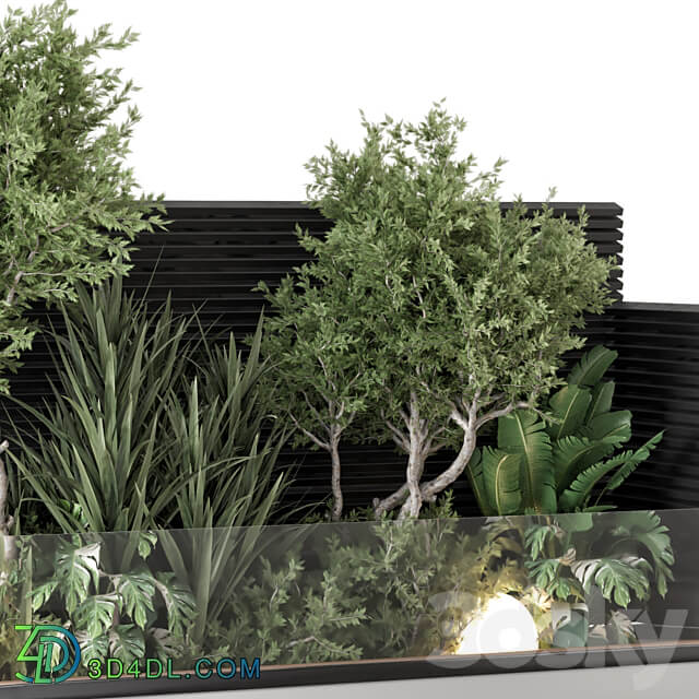 Backyard and Landscape Set Bush and Tree Set 1139 3D Models