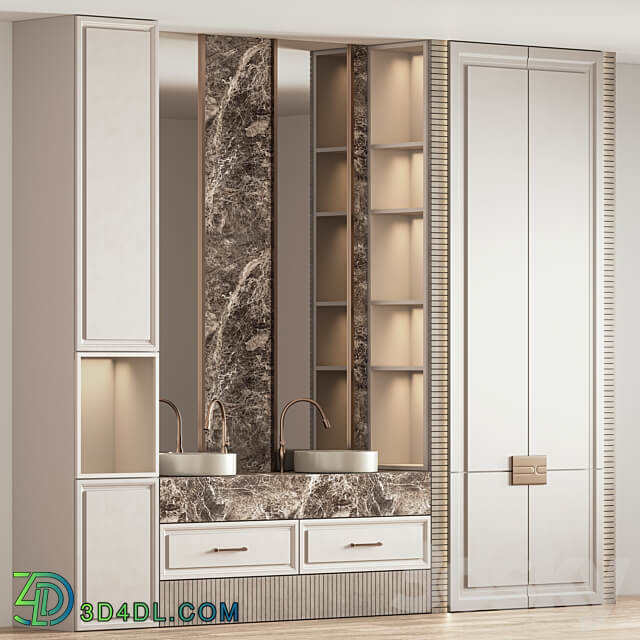 Bathroom Furniture Set 07 3D Models