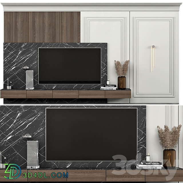 TV WALL NO15 3D Models