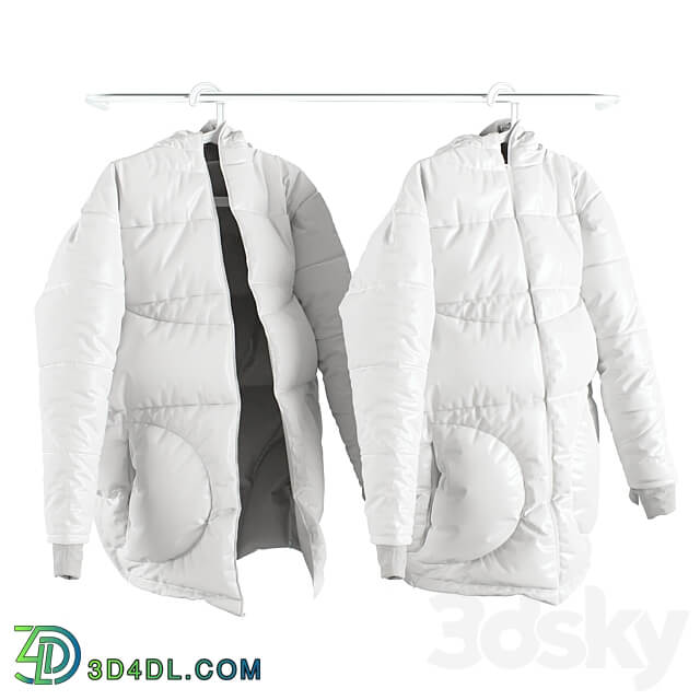 Winter jacket SONDR on a hanger Clothes 3D Models