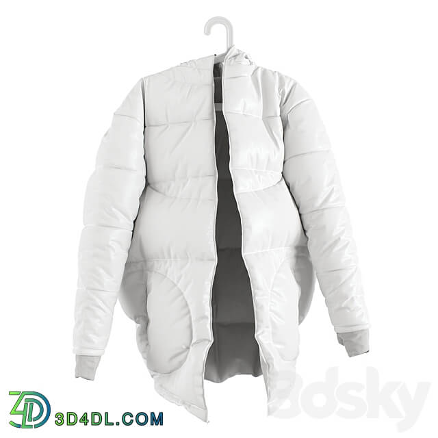 Winter jacket SONDR on a hanger Clothes 3D Models