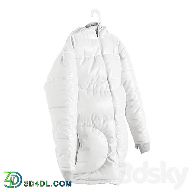 Winter jacket SONDR on a hanger Clothes 3D Models