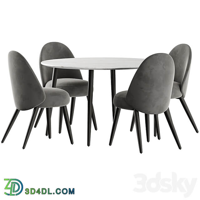 Esstisch Chantilly table and Identites chairs