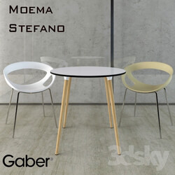 Table Chair GABER Stefano Moema chair 