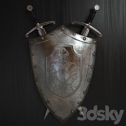 sword and shield Miscellaneous 3D Models 