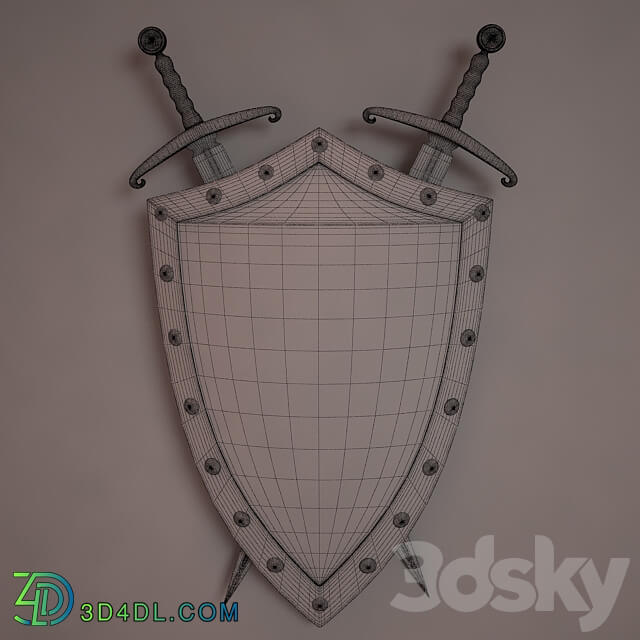 sword and shield Miscellaneous 3D Models