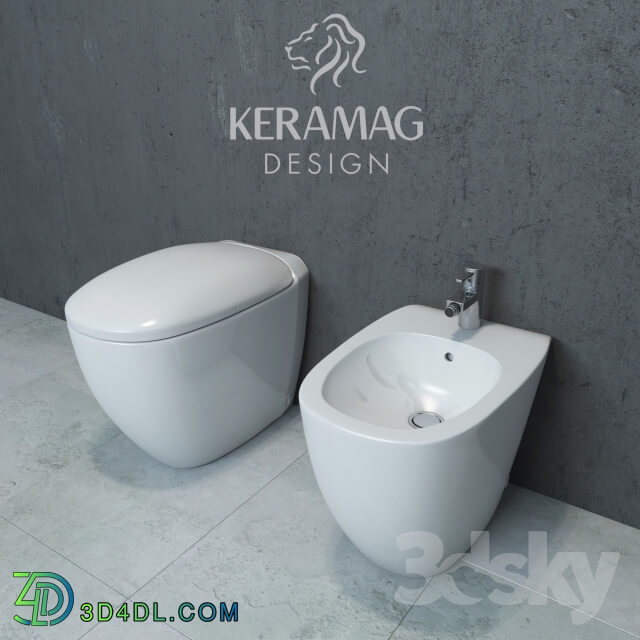 Keramag Citterio squat toilet and bidet