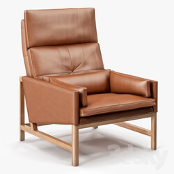 BassamFellows High Back Lounge Chair 
