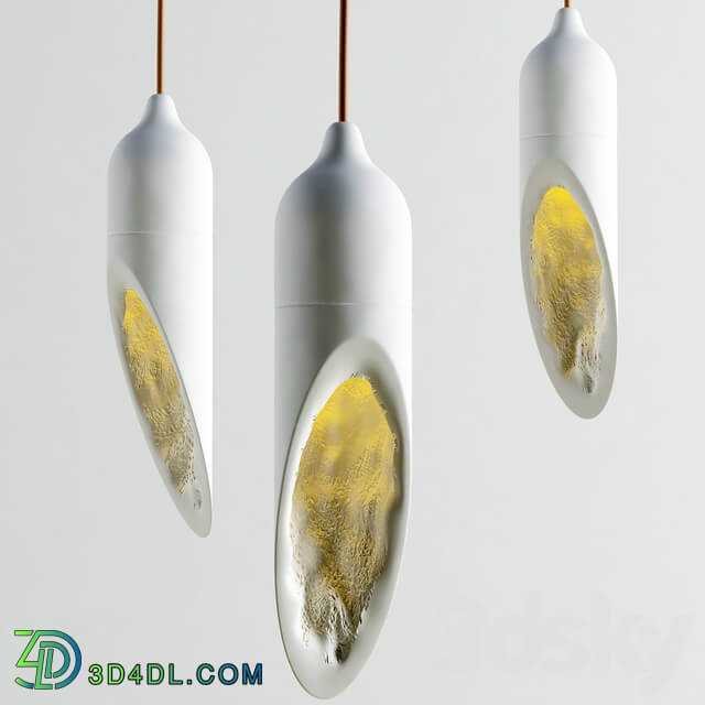 Gypsum lamp Seltanica Pendant light 3D Models