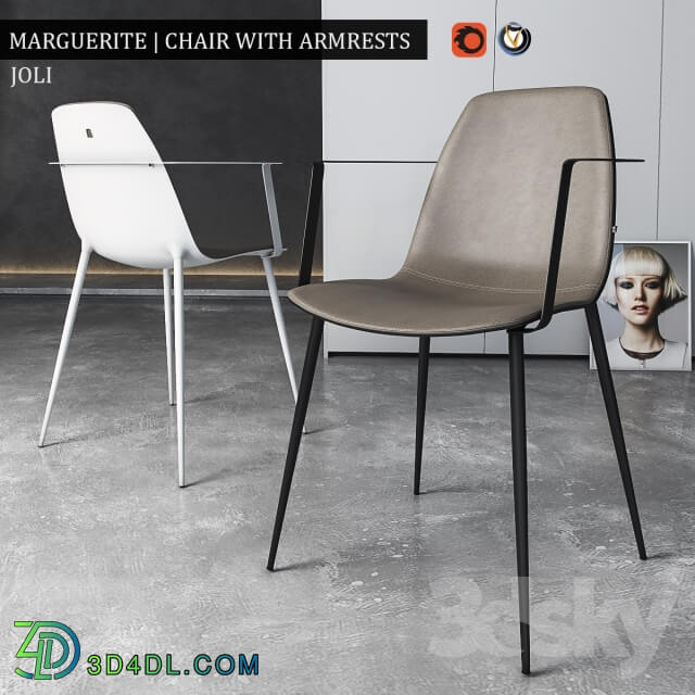 Chair Marguerite with armrests