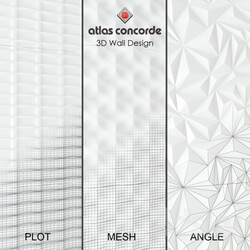 Atlas Concorde 3D Wall Design plot mash angle  