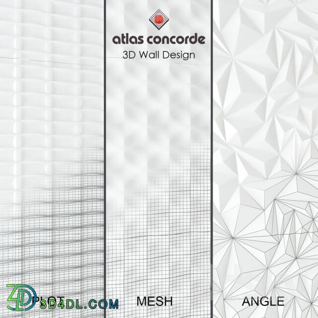 Atlas Concorde 3D Wall Design plot mash angle 