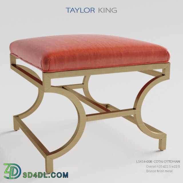 Taylor King L1414 OOB Cotai Ottoman