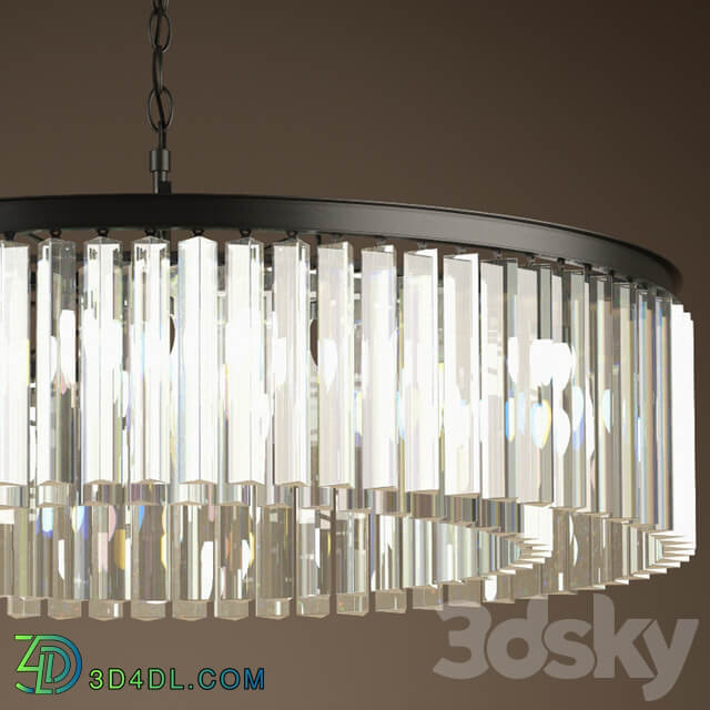 RH RHYS GLASS PRISM LARGE CHANDELIER Pendant light 3D Models