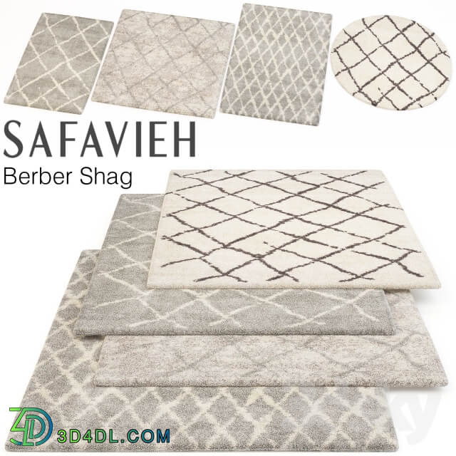 SAFAVIEH BERBER SHAG SET