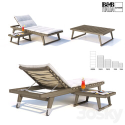 Deck chair and tables GIO Other 3D Models 
