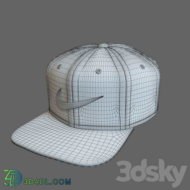 Baseball cap NEKE SWOOSH PRO BLUE Clothes 3D Models