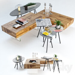 Set Sattelan 3 Italia Coffee Tables 