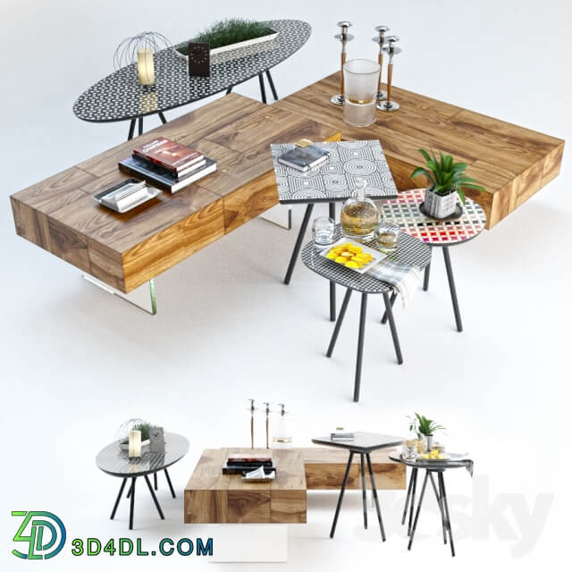 Set Sattelan 3 Italia Coffee Tables