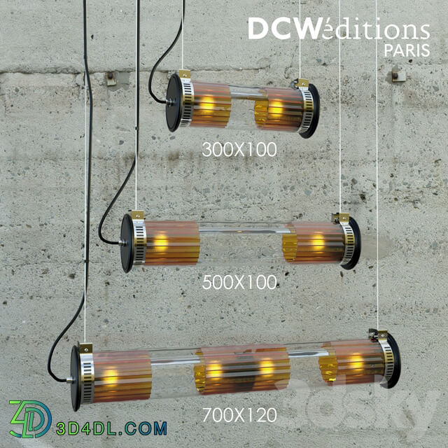 Pendant lights IN THE TUBE DCW editions Pendant light 3D Models