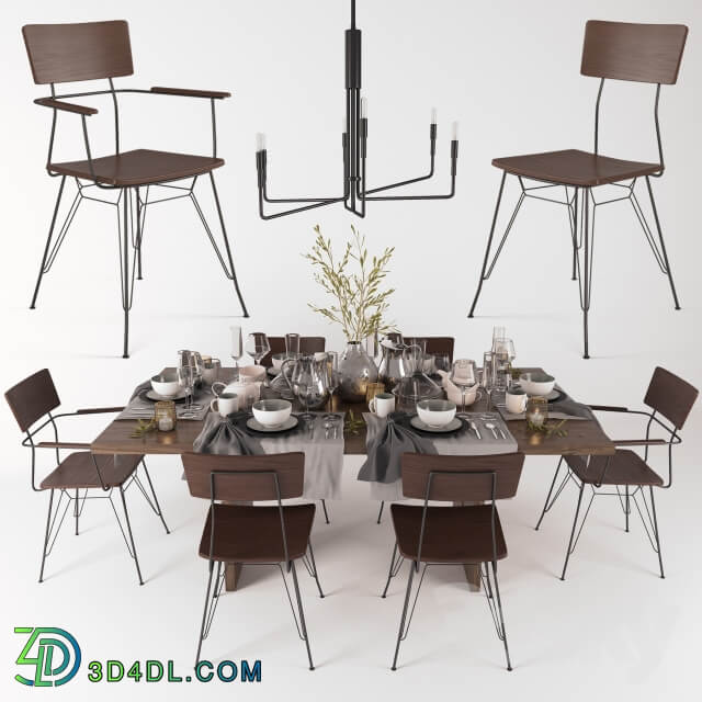 Table Chair tableware Monarch Shiitake Dining Tables