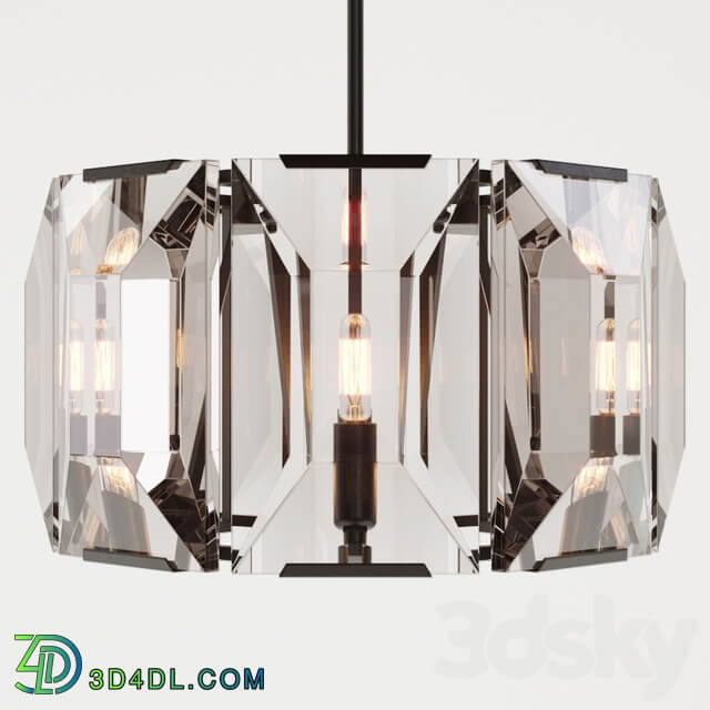 RH HARLOW CRYSTAL CHANDELIER 19 Pendant light 3D Models