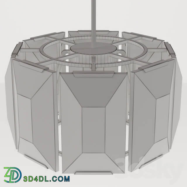 RH HARLOW CRYSTAL CHANDELIER 19 Pendant light 3D Models