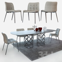 Table Chair Table and chairs Bontempi Casa 
