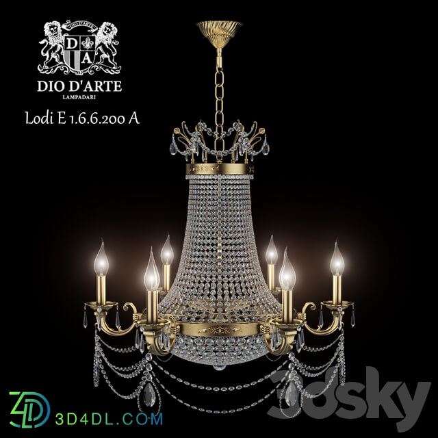 Chandelier Dio D Arte Lodi E 1.6.6.200 A Pendant light 3D Models