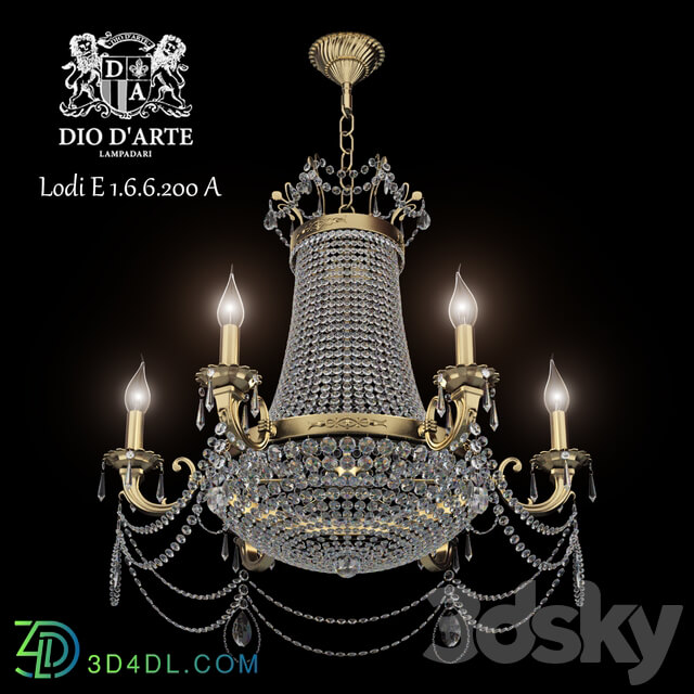 Chandelier Dio D Arte Lodi E 1.6.6.200 A Pendant light 3D Models