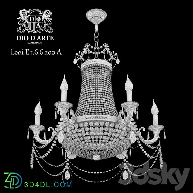 Chandelier Dio D Arte Lodi E 1.6.6.200 A Pendant light 3D Models