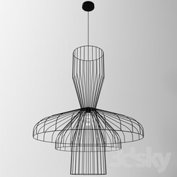 Ceiling light - Lamp Parachute Composizione 2 - Nero 