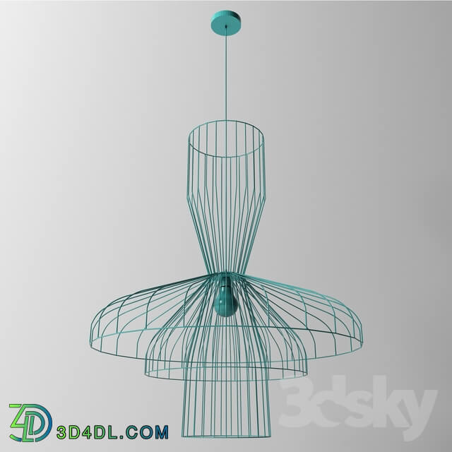 Ceiling light - Lamp Parachute Composizione 2 - Nero