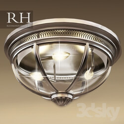 Ceiling light - RH VICTORIAN HOTEL FLUSHMOUNT _3 size in file_ 