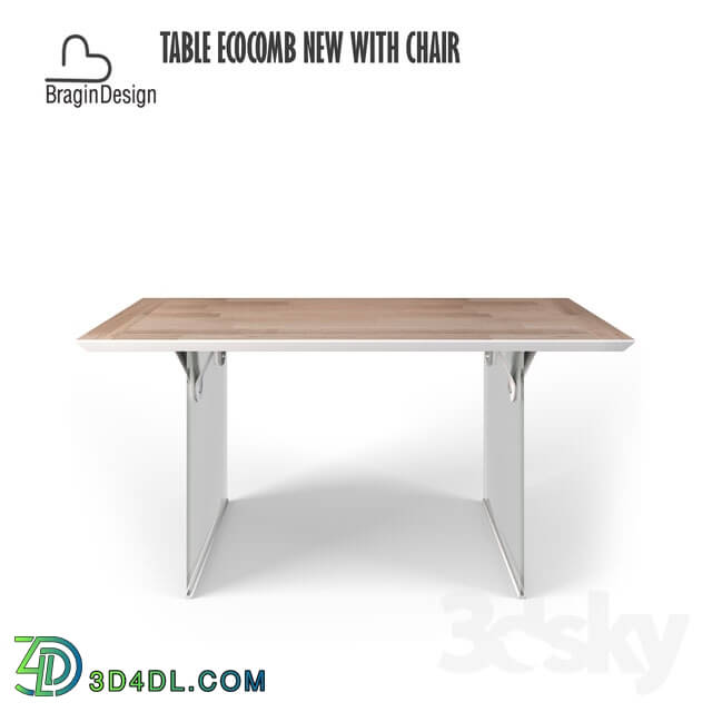 Table _ Chair - _OM_ Ecocomb desk and stool from Bragindesign