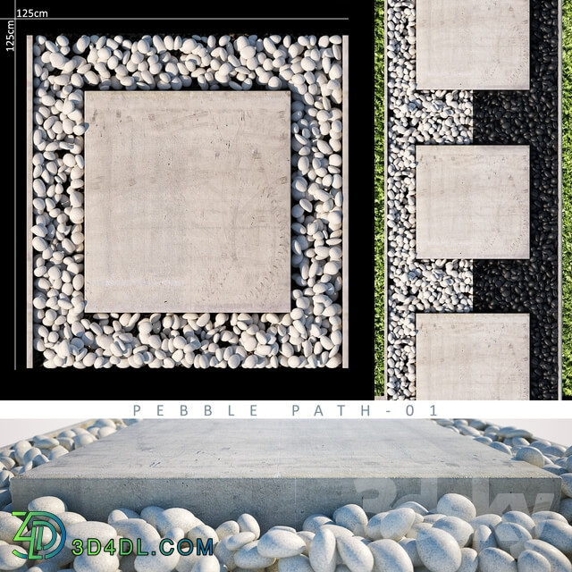 Other architectural elements - PEBBLE PATH 1