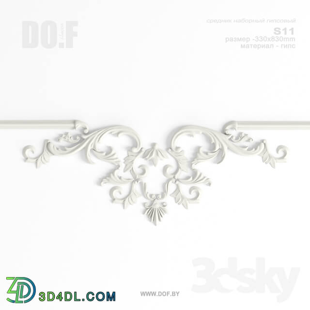Decorative plaster - OM S11_L830_DOF
