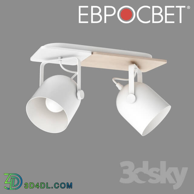 Ceiling light - OM Lamp with metal shades TK Lighting 2626 Spectro White