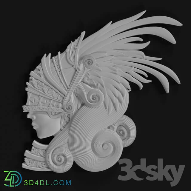 Decorative plaster - Decor with a girl