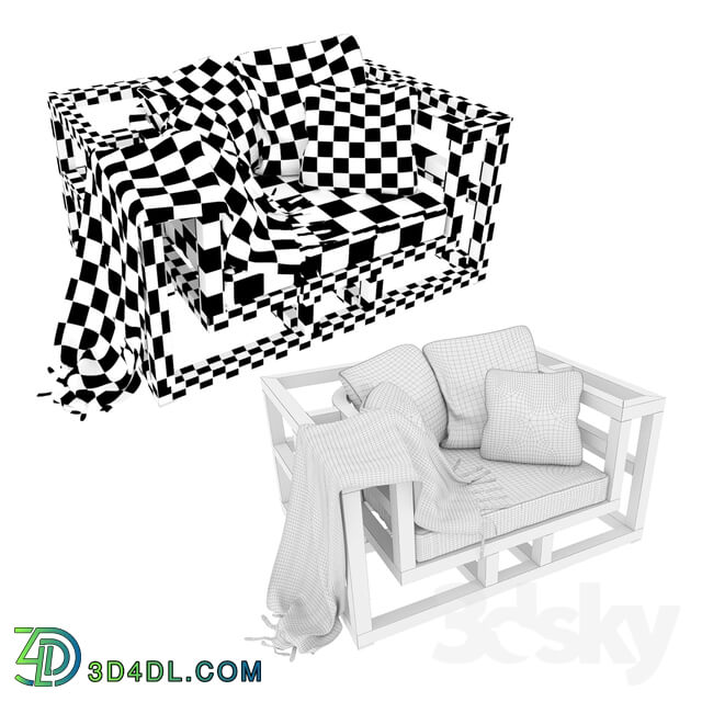 Arm chair - Skeleton armchair
