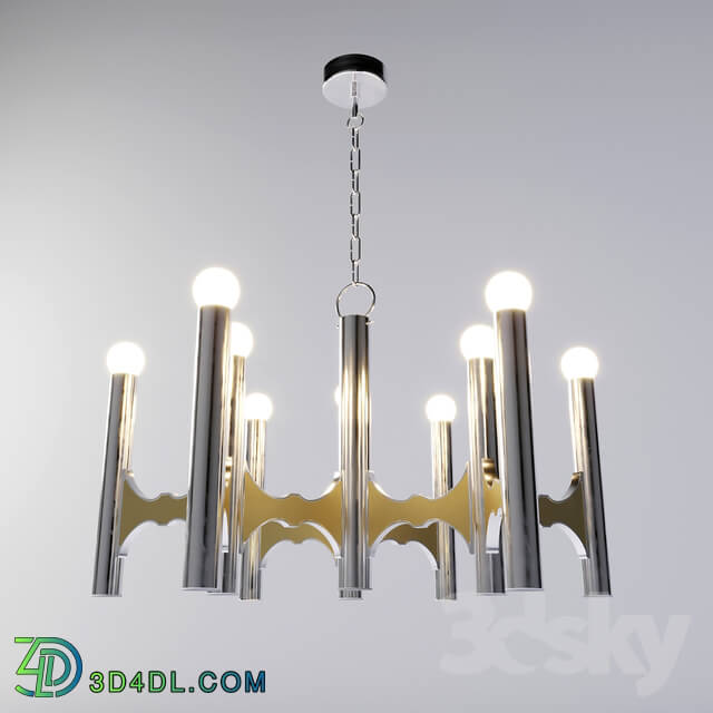 Ceiling light - Gaetano Sciolari Chrome Chandelier