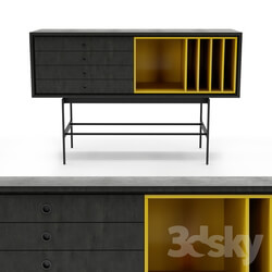 Sideboard _ Chest of drawer - Yellow sideborad 