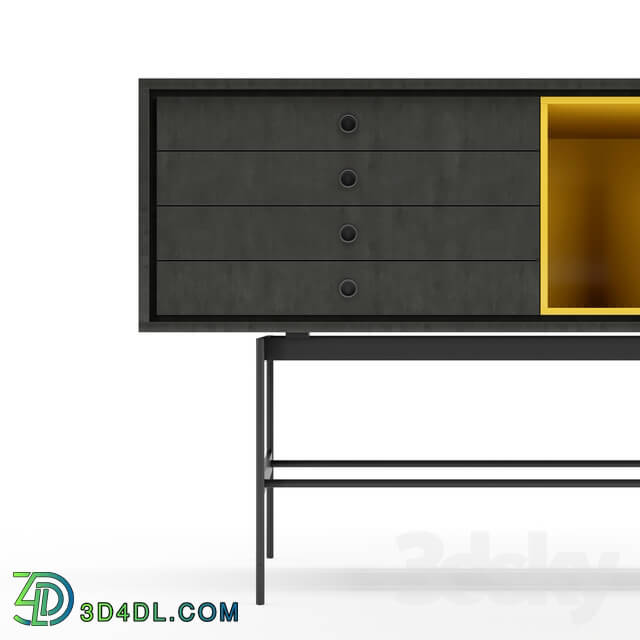 Sideboard _ Chest of drawer - Yellow sideborad