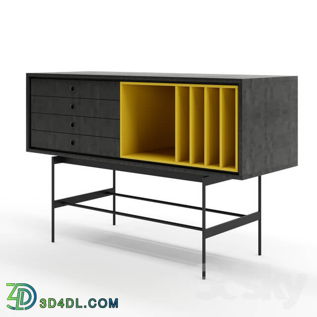 Sideboard _ Chest of drawer - Yellow sideborad