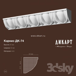 Decorative plaster - DK-74.35x32mm 