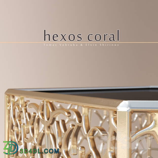 Table - Hexos Coral by Elvin Shirinov