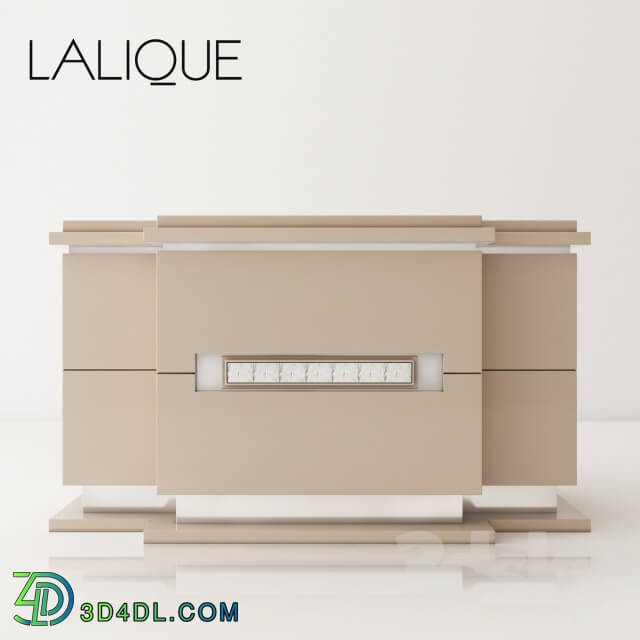 Sideboard _ Chest of drawer - LALIQUE _ MASQUE DE FEMME BEDSIDE TABLE