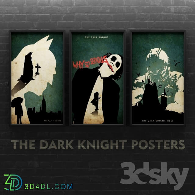 Frame - The Dark Knight Trilogy - Poster Art