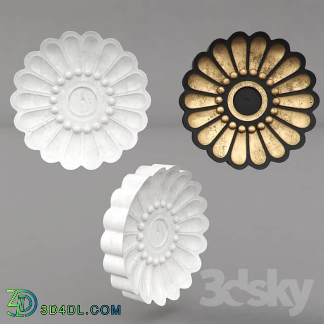 Decorative plaster - Rosette _quot_tsvetok1_quot_